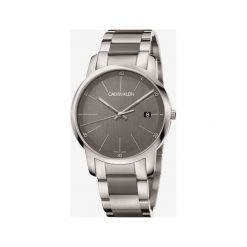 Calvin Klein City Zegarek Srebrny. Szare zegarki męskie Calvin Klein, srebrne. Za 1239,95 zł.