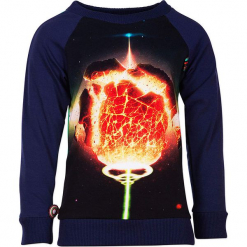 Bluza "Explosions" w kolorze granatowo-zielonym ze wzorem. Niebieskie bluzy niemowlęce 4FunkyFlavours Kids, z nadrukiem. W wyprzedaży za 102,95 zł.