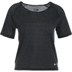 Nike Performance MILER Tshirt basic black/heather. Czarne topy sportowe damskie marki Nike Performance, xl, z elastanu. Za 149,00 zł.