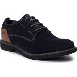 Półbuty BUGATTI - 311-80101-1412-4163 Dark Blue/Cognac. Niebieskie półbuty męskie Bugatti, na co dzień, bez wzorów, ze skóry, eleganckie, bez zapięcia. W wyprzedaży za 279,00 zł.