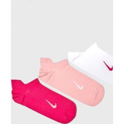 Nike - Skarpetki (3-Pack). Szare skarpetki damskie Nike, z bawełny. Za 49,90 zł.