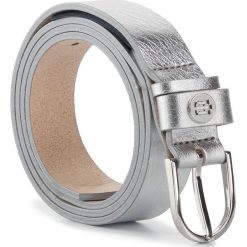 Pasek Damski TOMMY HILFIGER - Classic Belt 2.5 AW0AW06850 901. Szare paski damskie TOMMY HILFIGER, w paski, ze skóry. Za 179,00 zł.