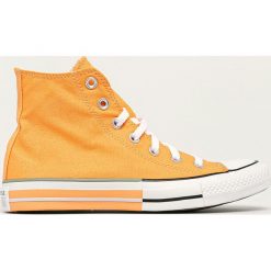 Converse - Trampki. Pomarańczowe trampki i tenisówki damskie Converse, bez wzorów, z gumy, na sznurówki. Za 339,90 zł.