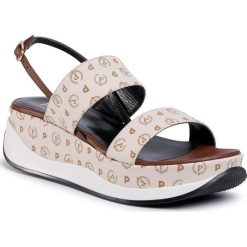 Sandały POLLINI - TA16085G0AQ1110C Avor/Vt.Mar. Brązowe klapki damskie Pollini, bez wzorów, ze skóry ekologicznej, bez obcasa, na obcasie. W wyprzedaży za 699,00 zł.