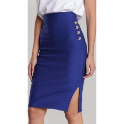 Niebieska Spódnica Himelodia. Niebieskie spódniczki damskie Renee, s, bez wzorów, midi. Za 59,99 zł.