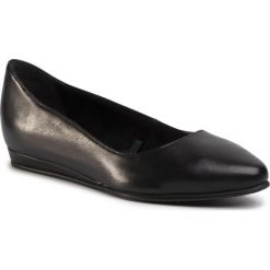 Baleriny TAMARIS - 1-22118-24 Black Leather 003. Czarne baleriny damskie Tamaris, bez wzorów, ze skóry, klasyczne, bez obcasa. Za 219,00 zł.