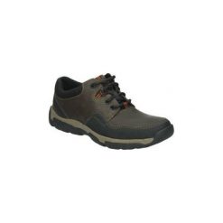 Półbuty Clarks 26138657. Pomarańczowe półbuty męskie Clarks, bez wzorów, bez zapięcia. Za 403,94 zł.