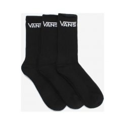 Vans 3-pack Skarpetki Czarny. Czarne skarpetki męskie Vans, bez wzorów, z elastanu. Za 68,95 zł.