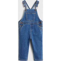Mango Kids - Ogrodniczki dziecięce Lucas 80-104 cm. Niebieskie kurtki chłopięce z elastanu. Za 89,90 zł.