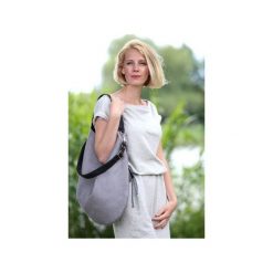 Torebka damska worek szara czarne paski. Szare torebki klasyczne damskie Karolina audycka, w paski, bez dodatków. Za 195,00 zł.
