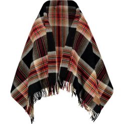 Poncza: Pendleton Ponczo black/acadia plaid