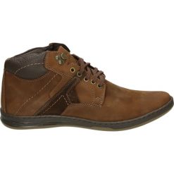 Botki męskie - 0391 COR BRON. Brązowe bez kategorii Venezia, z nubiku. Za 239,00 zł.