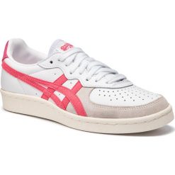Sneakersy ASICS - ONITSUKA TIGER Gsm 1182A076 White/Pitaya 102. Białe półbuty damskie marki Asics, na co dzień, bez wzorów, ze skóry, bez obcasa, na płaskiej podeszwie, bez zapięcia. Za 369,00 zł.