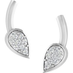 Złote kolczyki-wkrętki z diamentami. Szare kolczyki damskie marki Diamant Vendôme, z diamentem, złote. W wyprzedaży za 429,95 zł.