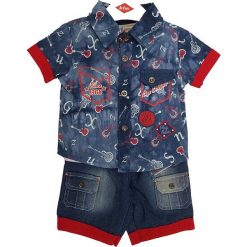 T-shirty chłopięce: 2-częściowy zestaw w kolorze niebieskim