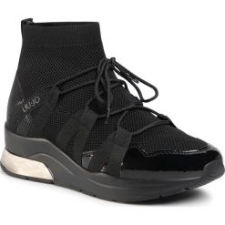 Sneakersy LIU JO - Karlie 105 4F0783 TX140 Black 22222. Czarne półbuty damskie Liu Jo, na co dzień, bez wzorów, ze skóry ekologicznej, bez obcasa, na płaskiej podeszwie, bez zapięcia. Za 629,00 zł.