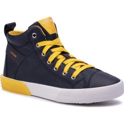 Sneakersy GEOX - J Alonisso B. A J942CA 0BU46 C0657 D Navy/Yellow. Niebieskie trampki chłopięce Geox, bez wzorów, ze skóry ekologicznej, bez zapięcia. W wyprzedaży za 219,00 zł.