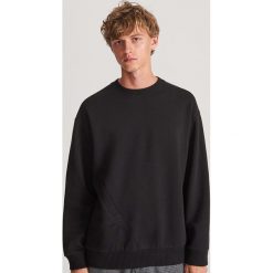 Bluza z bawełny organicznej - Czarny. Czarne bluzy męskie Reserved, s, bez wzorów, z bawełny, bez kołnierzyka, bez rękawów, bez kaptura. Za 79,99 zł.