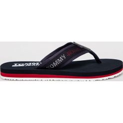 Tommy Hilfiger - Japonki. Niebieskie kapcie męskie TOMMY HILFIGER, bez wzorów, ze skóry. Za 159,90 zł.