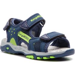 Sandały KANGAROOS - K-Celtic 18337 000 4054 S Dk Navy/Lime. Niebieskie sandały chłopięce KangaROOS, z materiału. W wyprzedaży za 129,00 zł.