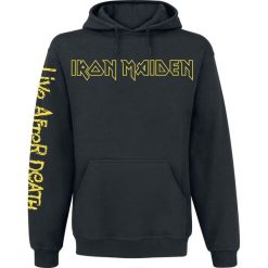Bluzy męskie: Iron Maiden Live After Death Bluza z kapturem czarny