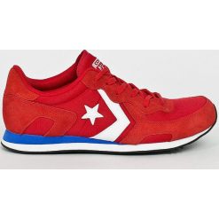 Converse - Buty. Czerwone halówki męskie marki Converse, z materiału, na sznurówki. W wyprzedaży za 239,90 zł.