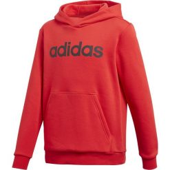 MŁODZIEŻOWA BLUZA ADIDAS LINEAR (128). Pomarańczowa bluzy męskie Adidas, m, bez wzorów, z bawełny, młodzieżowe, z kapturem, bez rękawów, z kapturem. Za 149,99 zł.