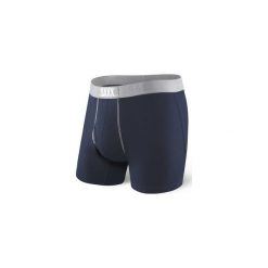 BOKSERKI MĘSKIE SAXX 24-SEVEN - NAVY. Niebieskie bokserki męskie Saxx, bez wzorów, z bawełny. Za 99,99 zł.