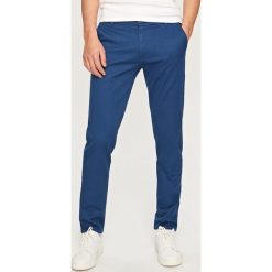 Chinosy męskie: Chinosy slim – Niebieski