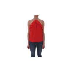 Bluzki Guess 92G473 9029Z. Czerwone bluzki damskie Guess, bez wzorów, bez kołnierzyka, bez rękawów. Za 540,49 zł.