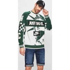 Nike Sportswear - Bluza. Zielone bluzy męskie Nike Sportswear, s, bez wzorów, z bawełny, z okrągłym kołnierzem, bez rękawów, bez kaptura. Za 649,90 zł.
