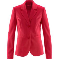 Żakiet bonprix czerwony. Czerwone żakiety damskie bonprix, bez wzorów. Za 129,99 zł.