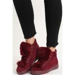 Sneakersy damskie: Bordowe Sneakersy Taryn