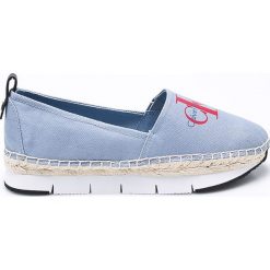 Calvin Klein Jeans - Espadryle. Niebieskie espadryle damskie marki Calvin Klein Jeans, z jeansu. W wyprzedaży za 299,90 zł.