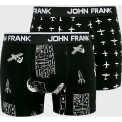 John Frank - Bokserki (2-pack). Czarne bokserki męskie John Frank, bez wzorów, z elastanu. W wyprzedaży za 49,90 zł.
