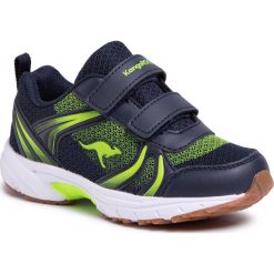 Sneakersy KANGAROOS - Niko V 18512 4054 Dk Navy/Lime. Niebieskie trampki chłopięce KangaROOS, bez wzorów, ze skóry ekologicznej, na rzepy. Za 129,00 zł.