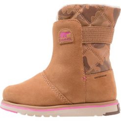 Buty zimowe damskie: Sorel RYLEE CAMO Śniegowce elk/pink ice