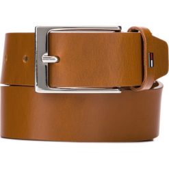 Tommy Hilfiger Layton Pasek Brązowy. Pomarańczowe paski męskie TOMMY HILFIGER, w paski, ze skóry. Za 187,95 zł.
