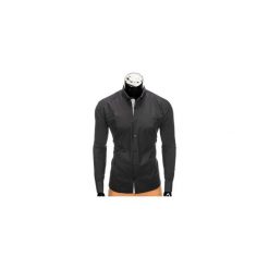 KOSZULA MĘSKA ELEGANCKA Z DŁUGIM RĘKAWEM K326 - CZARNA. Czarne koszule męskie Ombre Clothing, m, z bawełny, z kontrastowym kołnierzykiem, z długim rękawem. Za 39,00 zł.