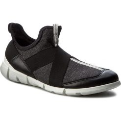 Sneakersy ECCO - Intrinsic Sneaker 70507354610 Black/Black/White. Czarne półbuty damskie ecco, ze skóry. W wyprzedaży za 249,00 zł.