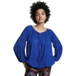 Desigual bluzka damska Venecia 20SWBW17 L niebieska. Niebieskie bluzki damskie Desigual, l. Za 389,00 zł.