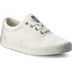 Tenisówki BIG STAR - AA274888 White. Białe półbuty damskie marki BIG STAR, bez wzorów, z gumy, bez zapięcia. Za 89,00 zł.