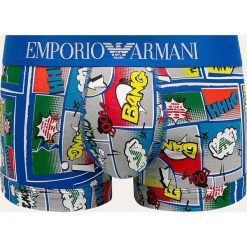 Emporio Armani - Bokserki. Bokserki męskie Emporio Armani, s, z nadrukiem, z elastanu. W wyprzedaży za 139,90 zł.