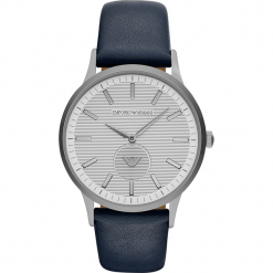 Zegarek EMPORIO ARMANI - Renato AR11119 Blue/Gunmetal. Niebieskie zegarki męskie Emporio Armani. Za 809,00 zł.