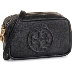 Torebka TORY BURCH - Perry Bombe Mini Bag 55691 Black 001. Czarne listonoszki damskie Tory Burch, bez wzorów, ze skóry, wizytowe, bez dodatków. Za 1099,00 zł.