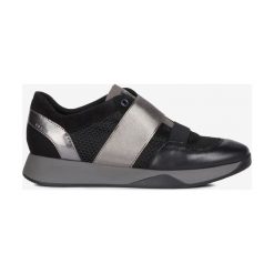 Geox Suzzie Tenisówki Czarny. Czarne trampki i tenisówki damskie Geox, bez wzorów, ze skóry, bez zapięcia. Za 516,95 zł.