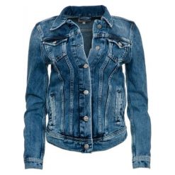Pepe Jeans kurtka damska Thrift XS niebieska. Niebieskie kurtki damskie Pepe Jeans, xs, bez wzorów, z bawełny. Za 569,00 zł.