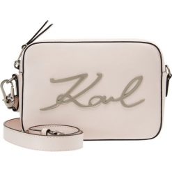 KARL LAGERFELD SIGNATURE CAMERA BAG Torba na ramię light rose. Czerwone torebki klasyczne damskie KARL LAGERFELD. W wyprzedaży za 659,40 zł.