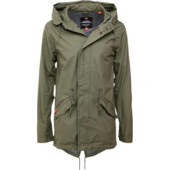 Superdry ROOKIE FLITE Parka olive. Zielone płaszcze męskie Superdry, xxl, bez wzorów, z bawełny, bez kaptura. W wyprzedaży za 479,20 zł.
