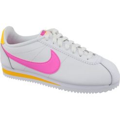 Nike Wmns Classic Cortez Leather 807471-112 40,5 Białe. Białe buty sportowe damskie Nike, bez wzorów, ze skóry, sportowe. W wyprzedaży za 329,99 zł.
